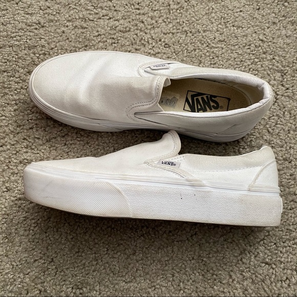 platform slip ons vans